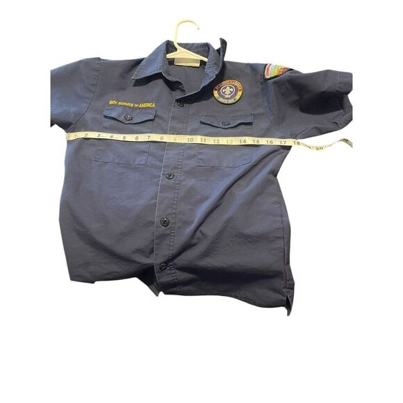 Boy Scouts of America Kids Navy Blue Official Uniform Shirt Size Medium - Picture 5 of 5